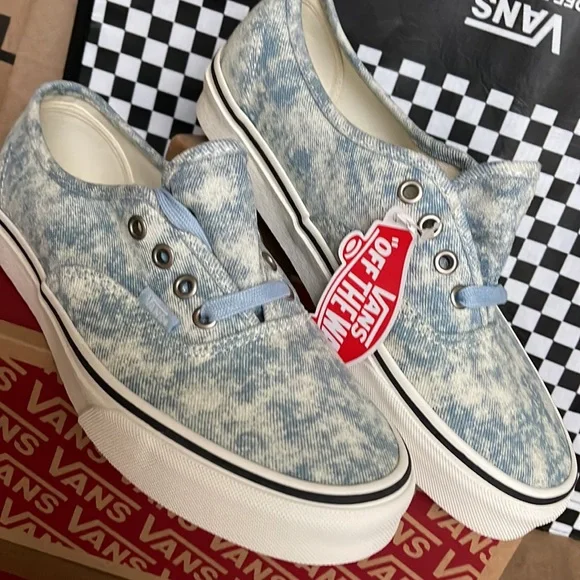 Vans Authentic Denim Destroy Winter Sky/Marshmallow WMNS sneakers - Picture 7 of 16